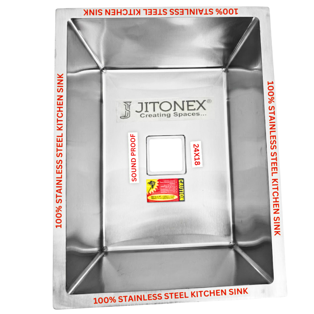 Jitonex Machine Made Kitchen Sink (24x18)